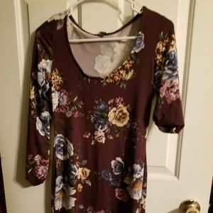 Purple floral tunic/dress